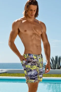 Jungle Palms Boardwalk Surf Short