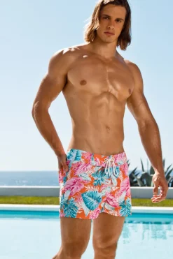 Pink Floral Boardwalk Surf Short