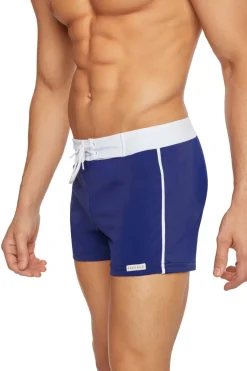 Retro Lycra Swimmer - Navy