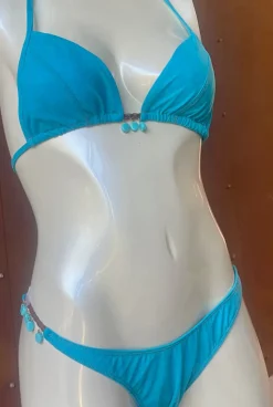 Turquoise Suede BikinI